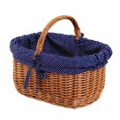 Kurv Nordik med trekk | flettet av pil | 43x32cm  thumbnail