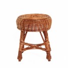 Liten krakk til barn | flettet av pil | naturlig møbel thumbnail