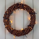 Pilekrans | flettet av naturlig pil | ø40cm thumbnail