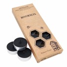 Svarte telys 10-pk | naturlig bivoks  thumbnail