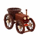 Blomsterkurv Liten Traktor | mørk naturpil | 40x21x25cm  thumbnail