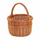 Rund kurv Knubb | flettet av pil | ø29cm  thumbnail