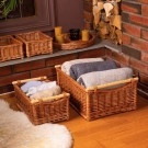 Oppbevaringskurv Bever | flettet av pil | 37x24cm thumbnail