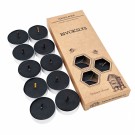 Svarte telys 10-pk | naturlig bivoks  thumbnail