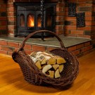 Vedkurv Harald XXL | flettet av pil | 73x53cm  thumbnail