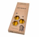 Kronelys 4-pk | naturlig bivoks | 19 cm  thumbnail