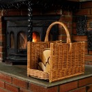 Vedkurv Ivar | flettet av pil | 45x30cm thumbnail