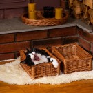 Oppbevaringskurv Ekorn | flettet av pil | 29x20cm  thumbnail