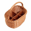 Flaskekurv Randi | flettet av pil | 40x30cm thumbnail