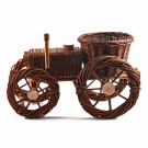 Blomsterkurv Traktor | mørk naturpil | 50x25x32cm  thumbnail