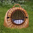 Kurvhule Tusse M med gitterdør | naturpil | 46x34x36cm  thumbnail