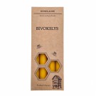 Kronelys 4-pk | naturlig bivoks | 19 cm  thumbnail