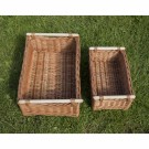 Oppbevaringskurv │ flettet av pil │ 49x36cm thumbnail