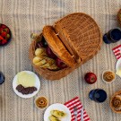 Piknikkurv Astrid | flettet av pil | 48x30cm  thumbnail