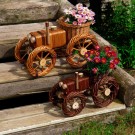 Blomsterkurv Traktor | naturpil | 50x25x32cm  thumbnail