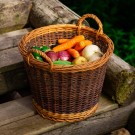 Hagekurv Astrid | flettet av pil | ø35x28cm thumbnail