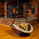 Vedkurv Håkon L | flettet av pil | 63x39cm  thumbnail