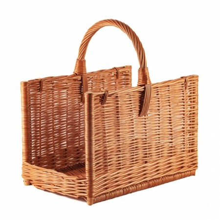 Vedkurv Ivar | naturpil | 45x30cm