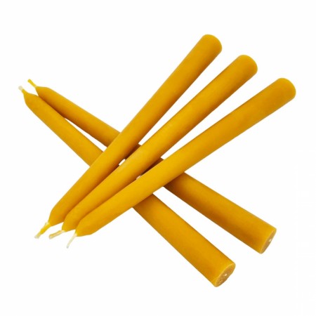 Stakelys 5-pk | naturlig bivoks | 19 cm
